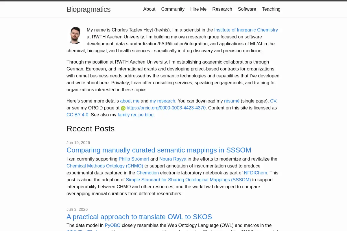 Biopragmatics