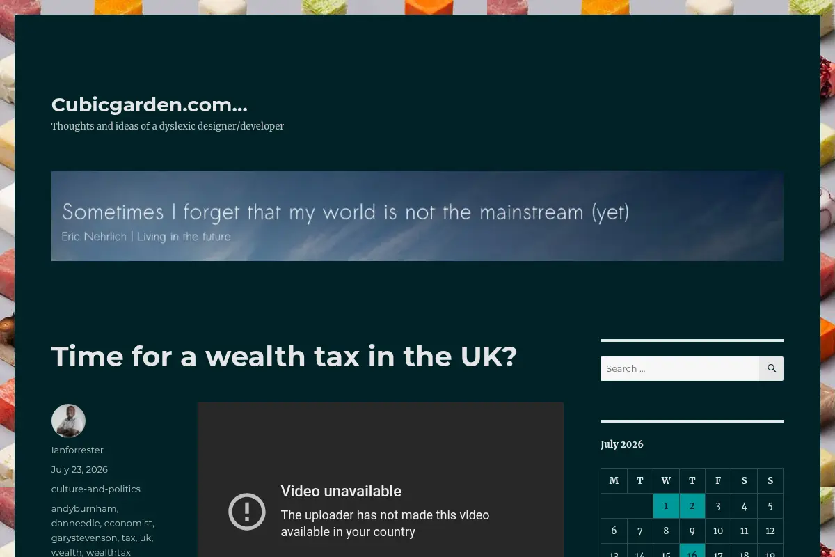 Cubicgarden.com – Thoughts and ideas of a dyslexic designer/developer