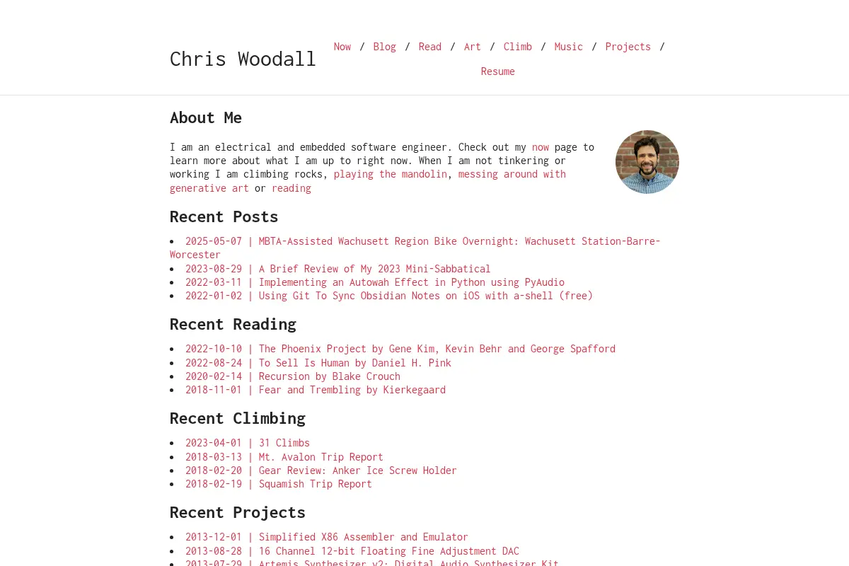 Chris Woodall - Embedded Software Engineer