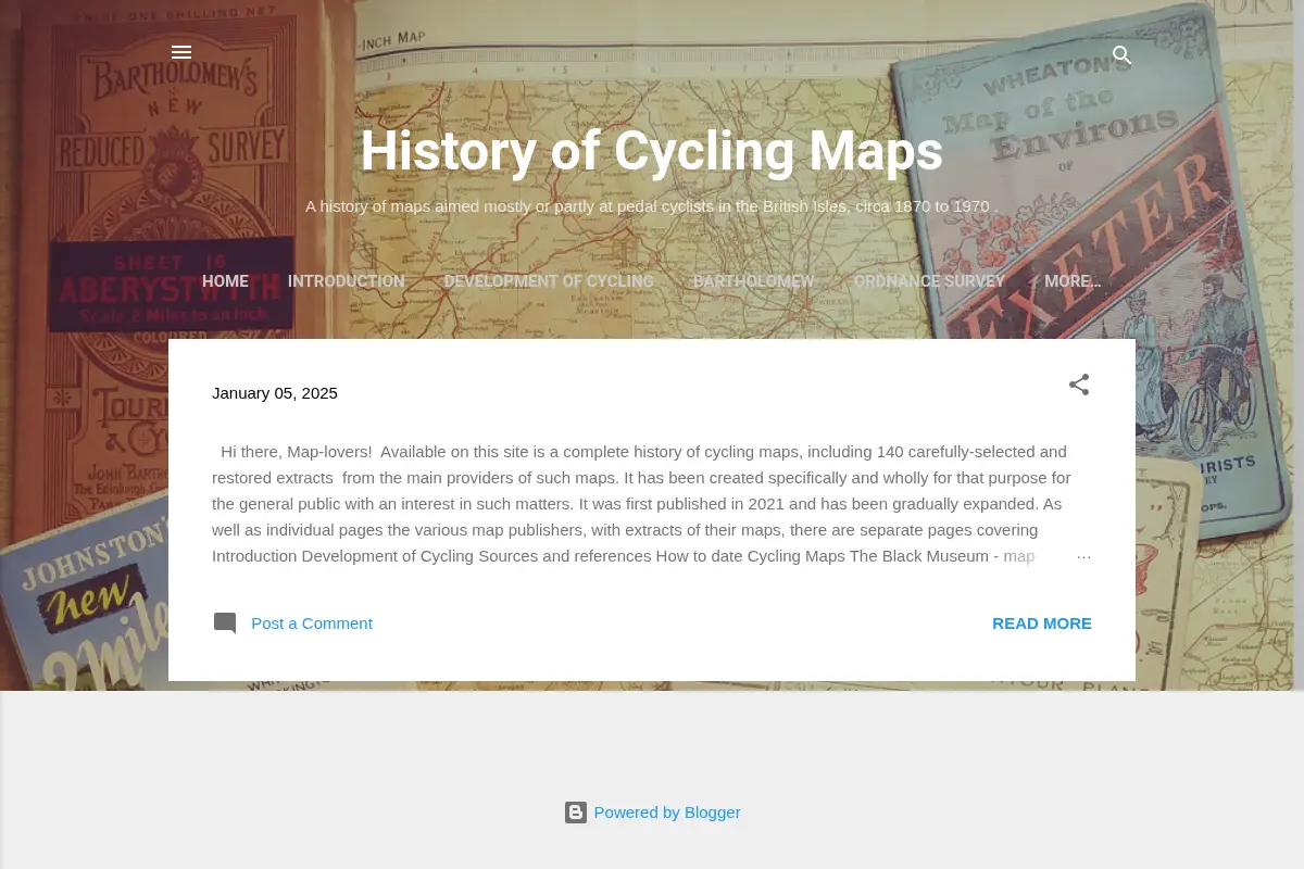 History of Cycling Maps