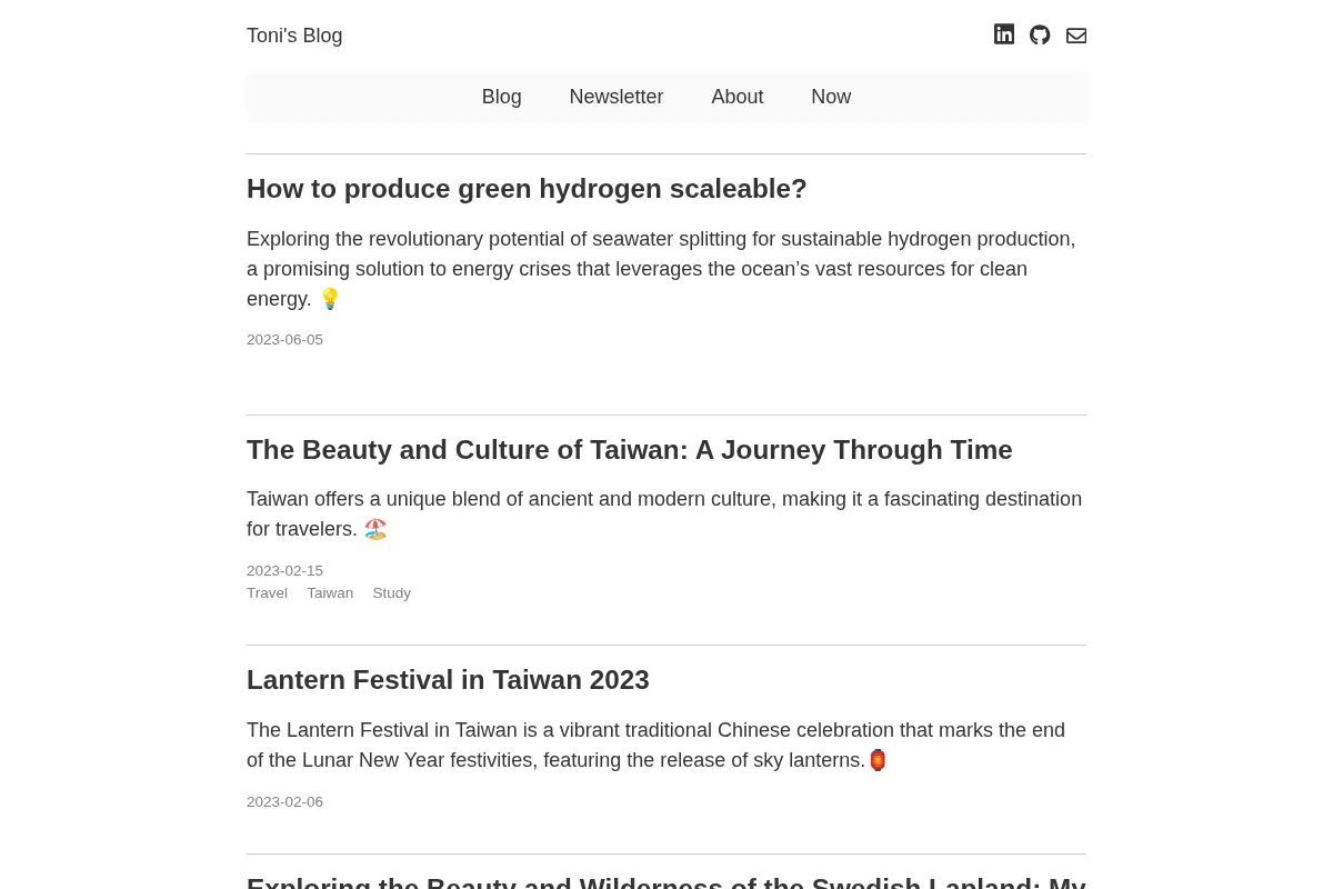Toni's Blog