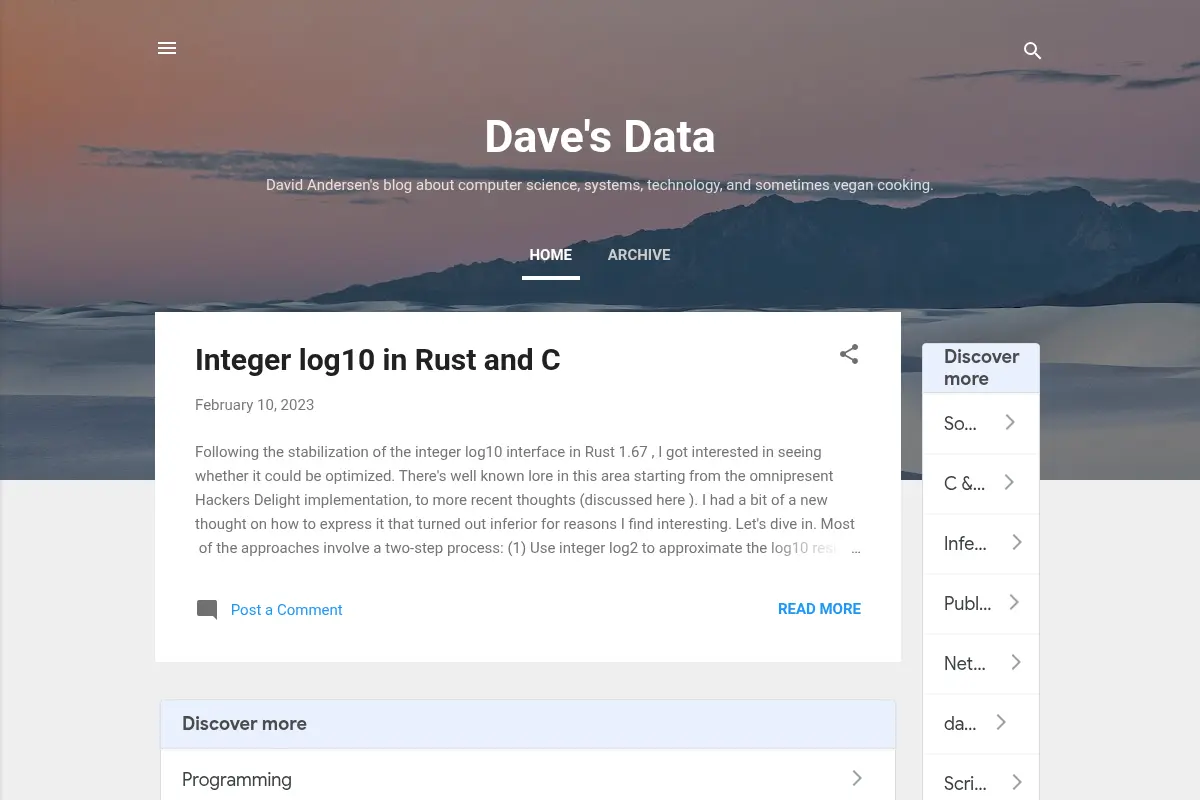 Dave's Data