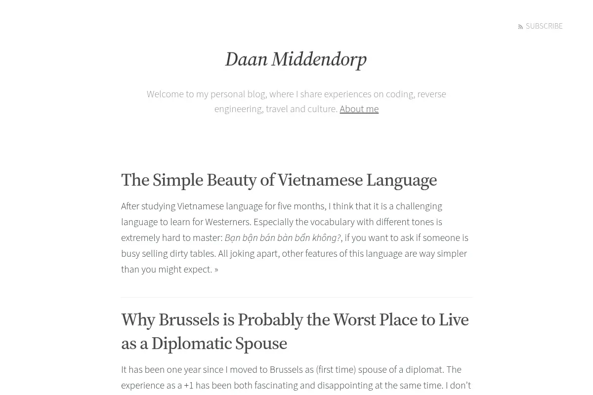 Daan Middendorp | Personal Blog
