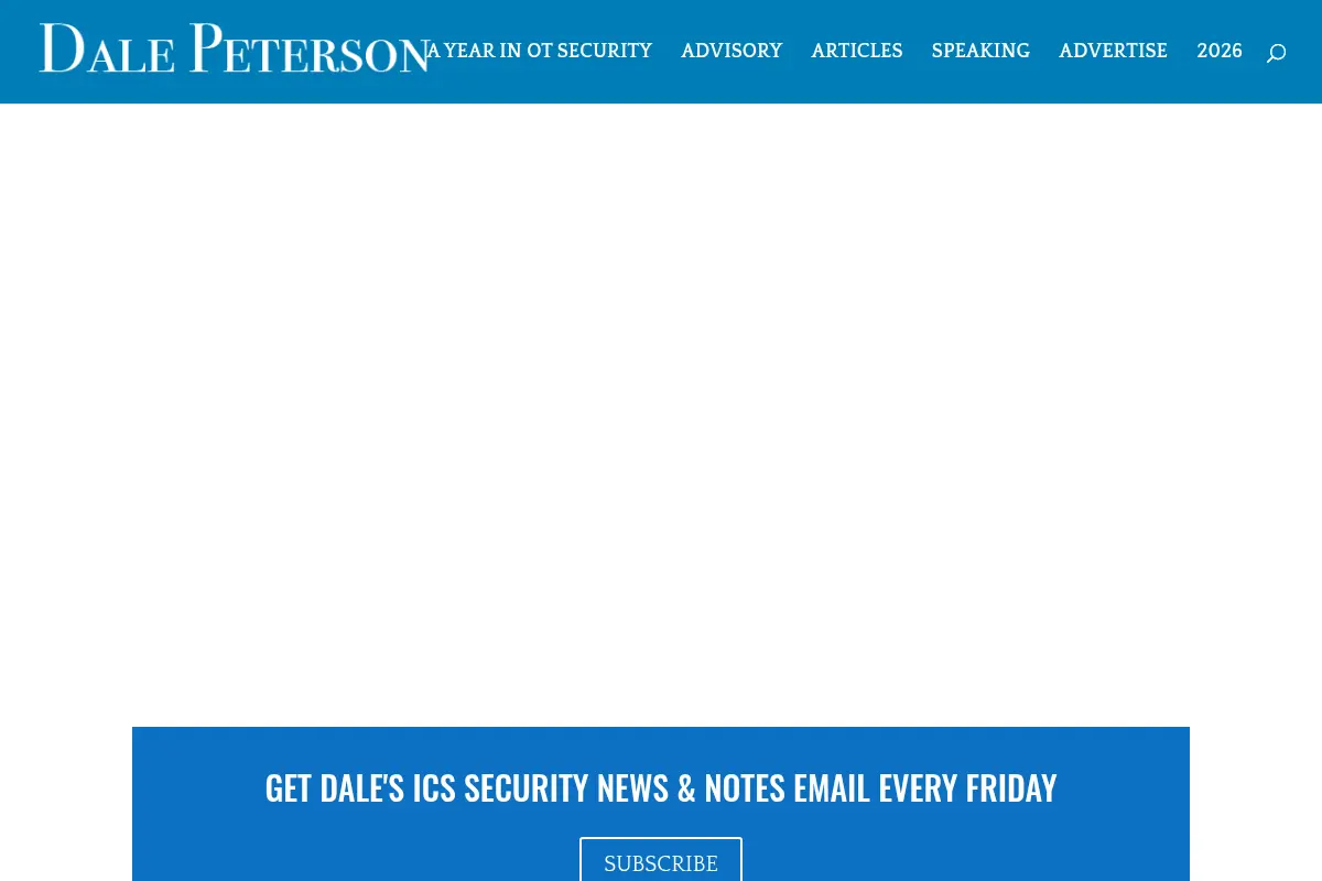 Dale Peterson: ICS Security Catalyst