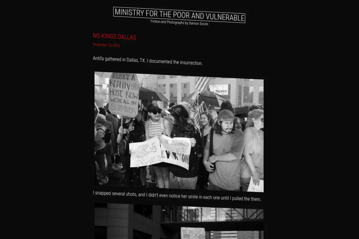 Ministry for the Poor and Vulnerable | Fiction and Photographs by Damon Sicore
