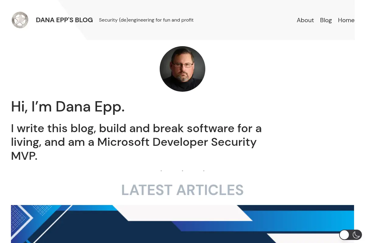 Dana Epp's Blog