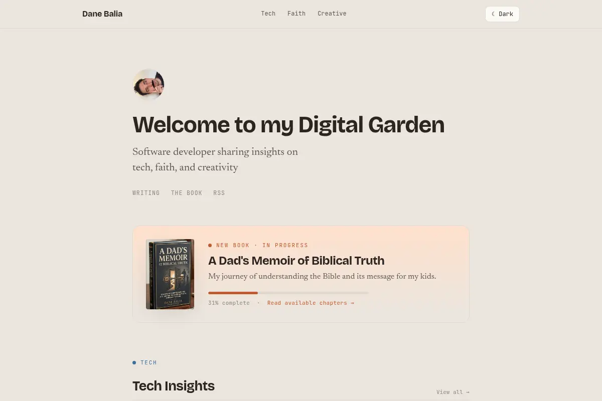 Dane Balia — Digital Garden