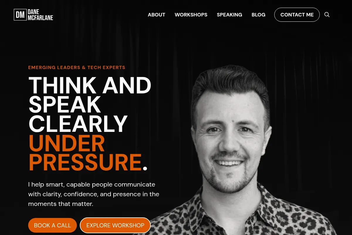 Dane McFarlane - Corporate Communication Training