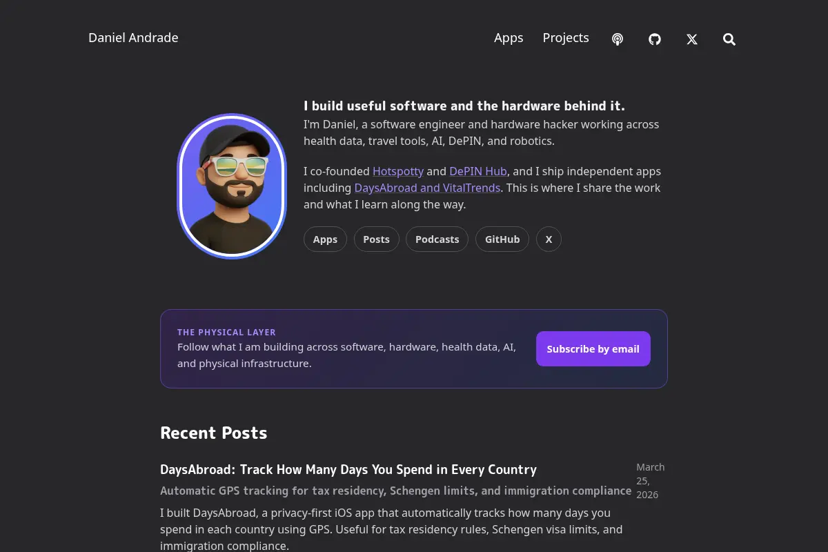Daniel Andrade | Software Engineer, Hardware & AI