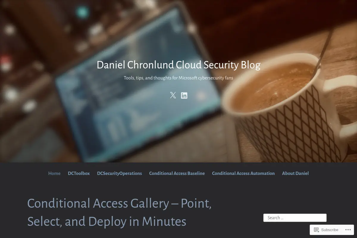 Daniel Chronlund Cloud Security Blog