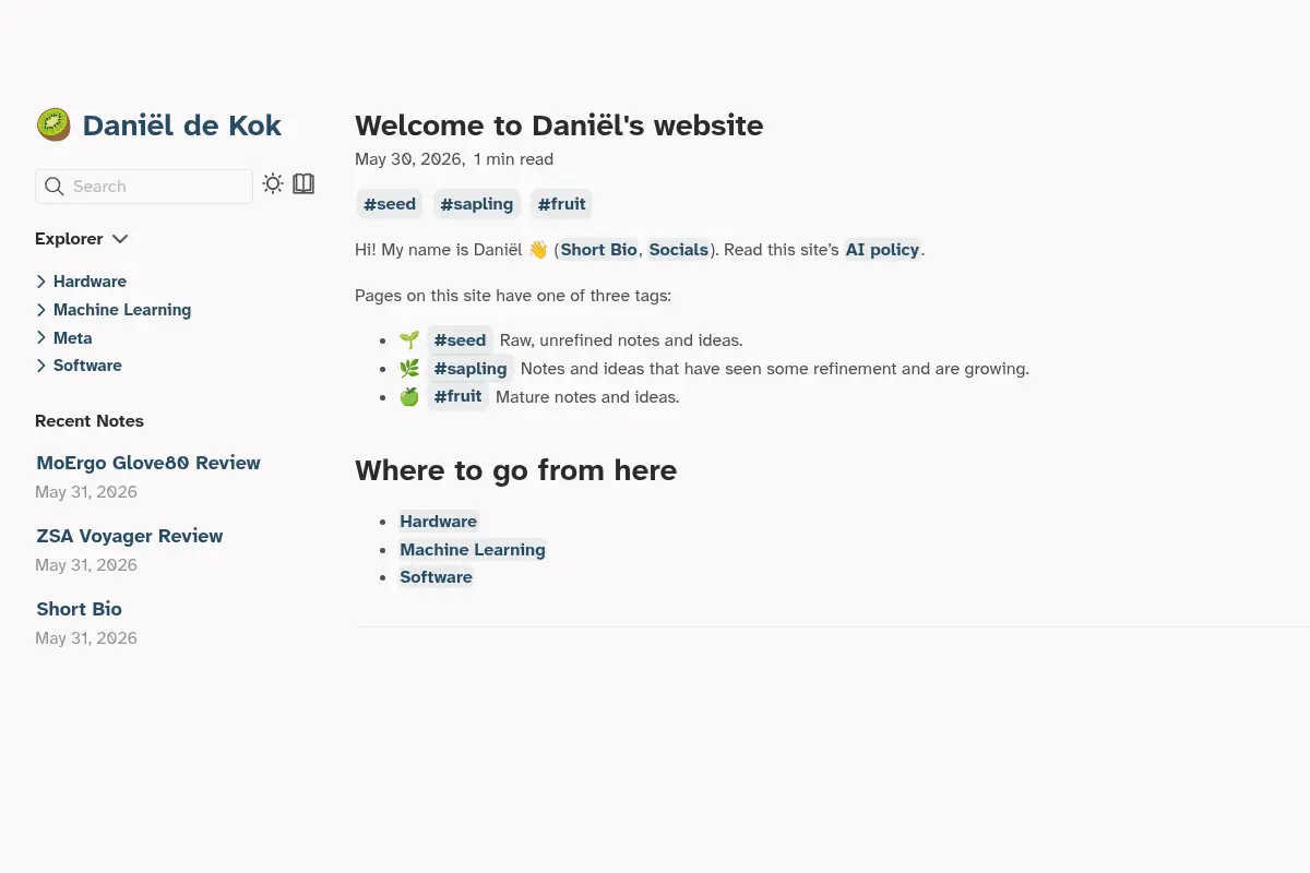 Daniël's website