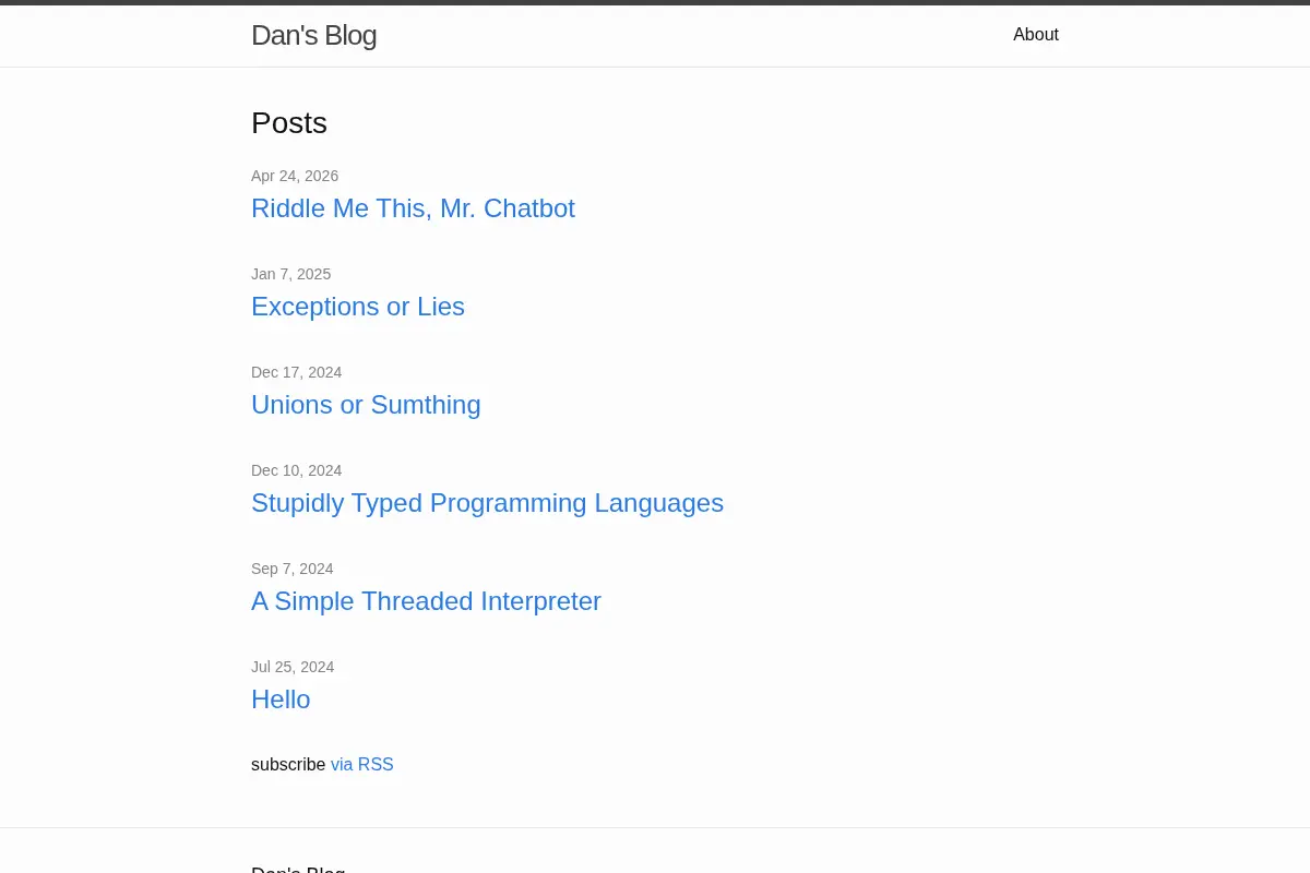 Dan’s Blog