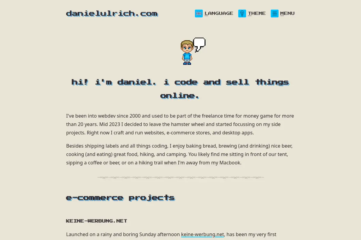 Daniel Ulrich – Personal Site