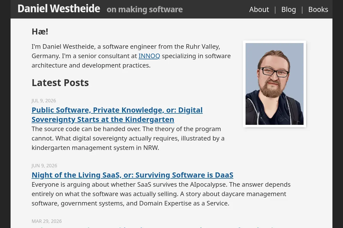 Daniel Westheide on making software