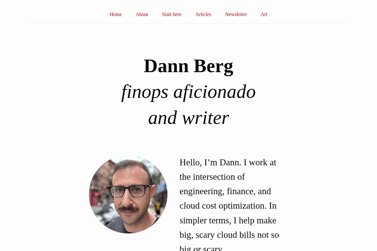 Dann Berg's Personal Site & Blog