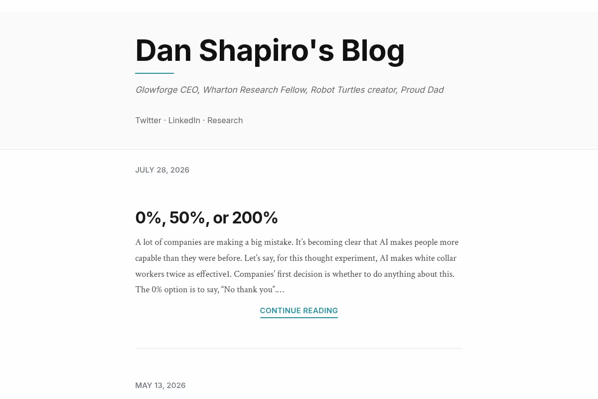 Dan Shapiro's Blog