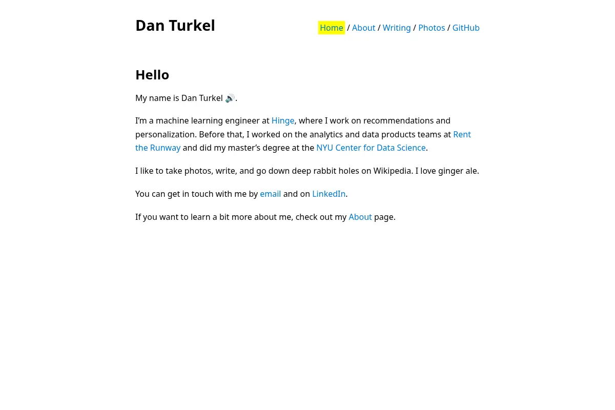 Dan Turkel (dot com)