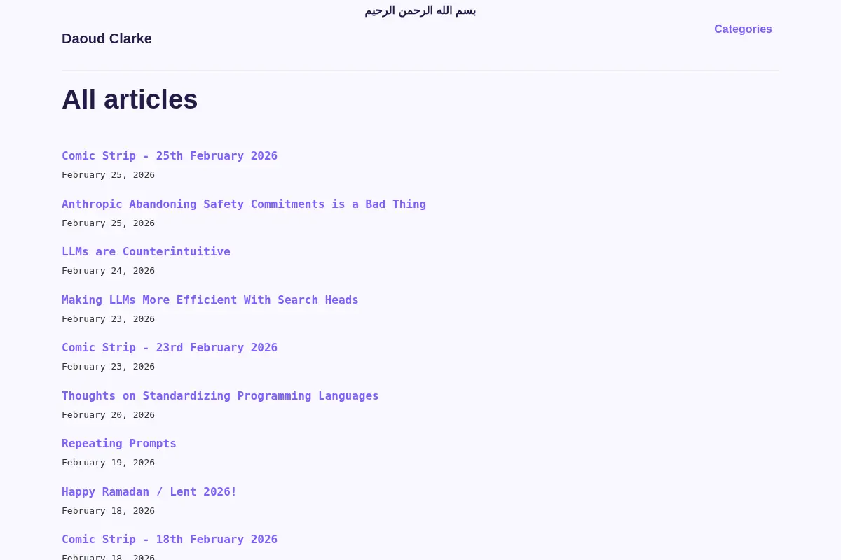 Daoud Clarke's Articles