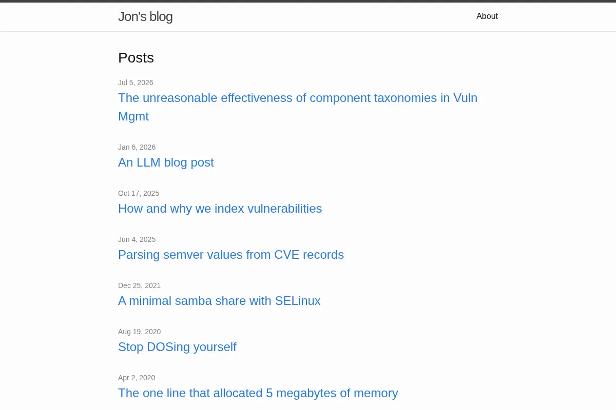Jon’s blog