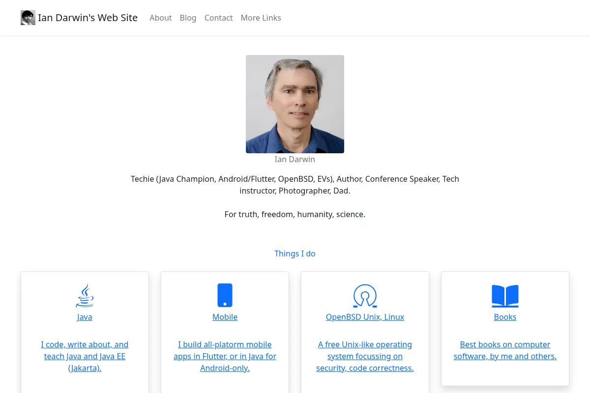 Ian Darwin's Web Site