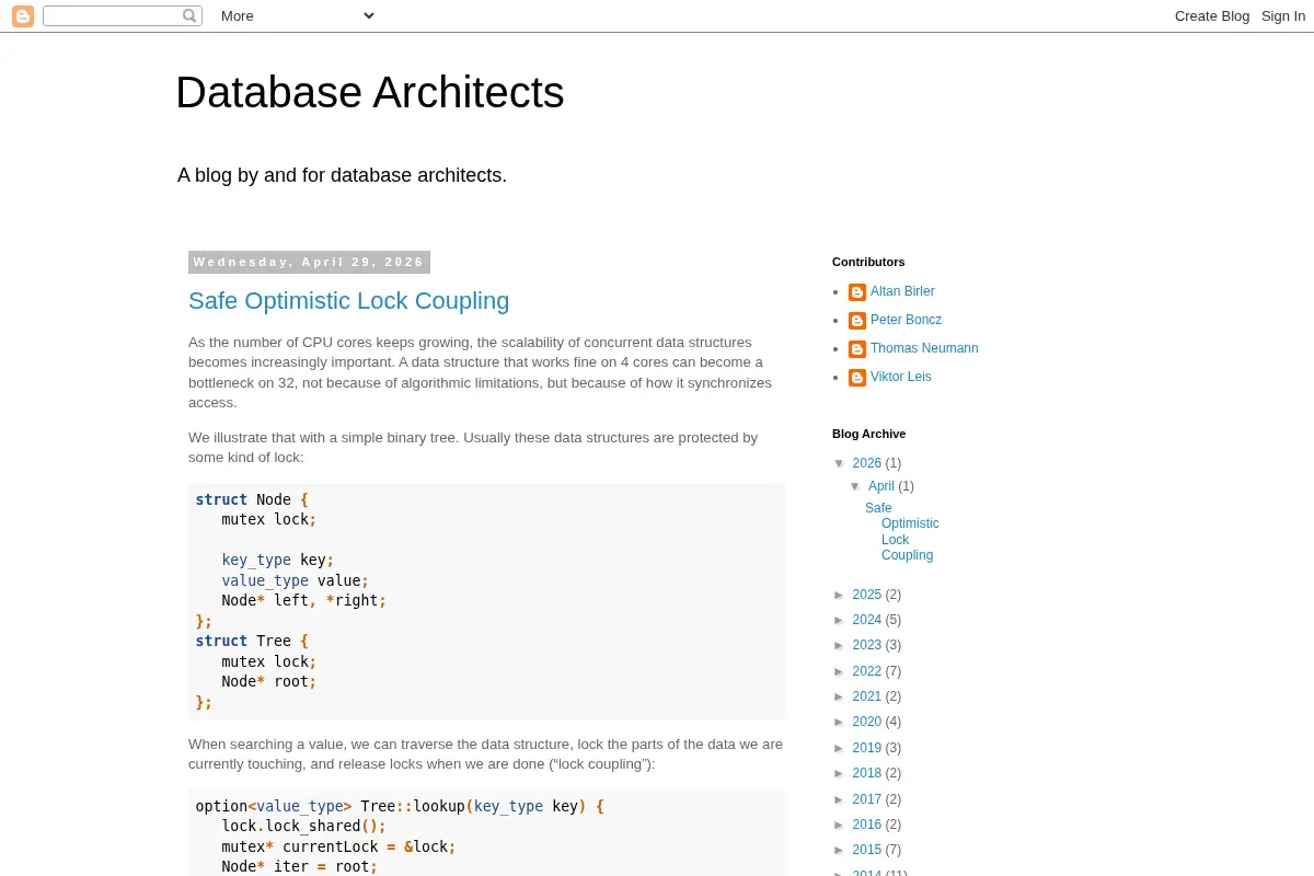 Database Architects