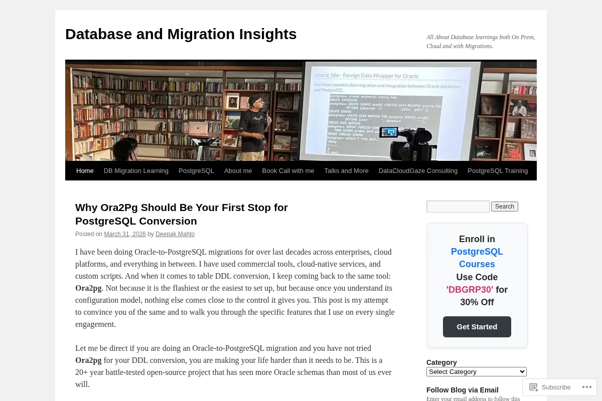 Database and Migration Insights