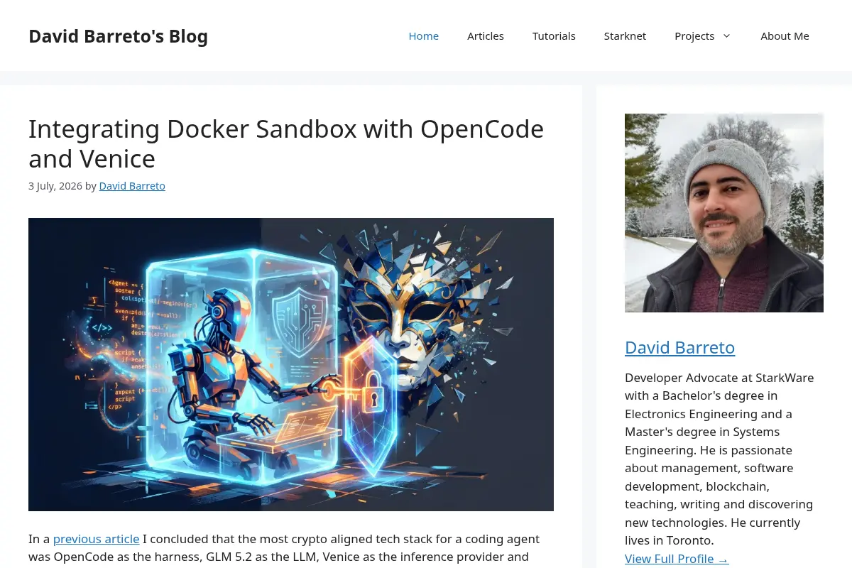 David Barreto's Blog