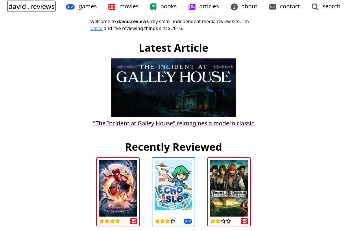 David's Reviews