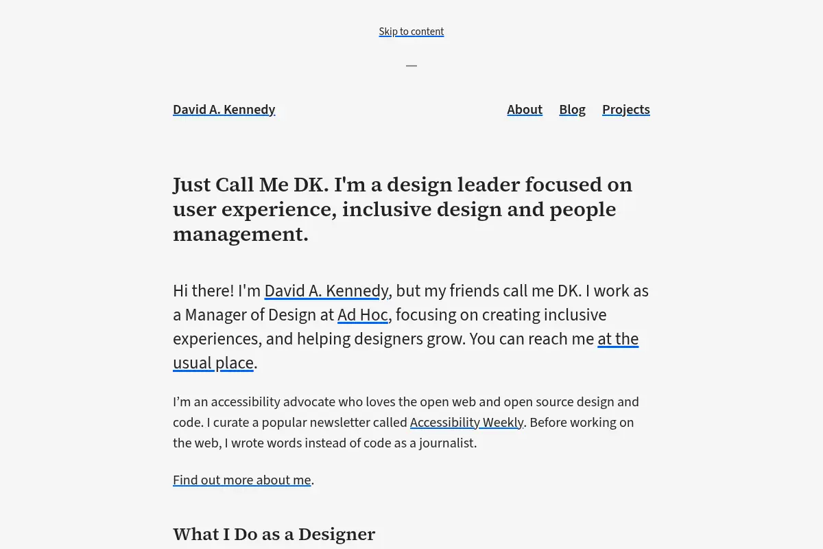 The Website of David A. Kennedy