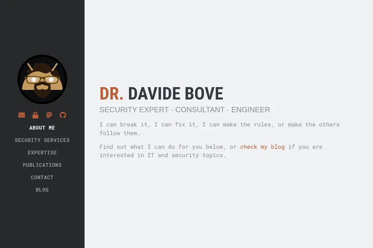 I am Davide Bove