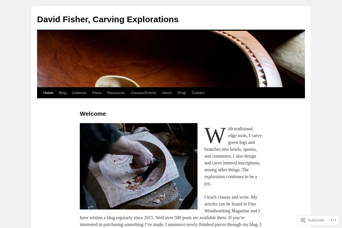 David Fisher, Carving Explorations