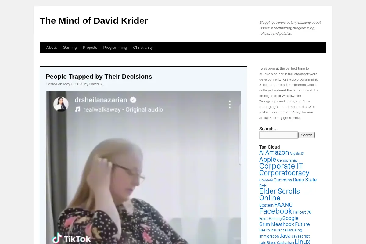 The Mind of David Krider