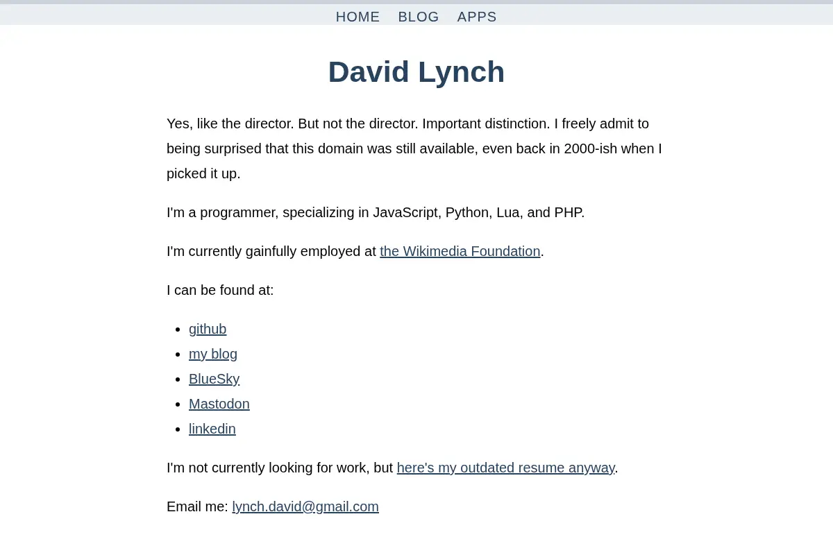 David Lynch