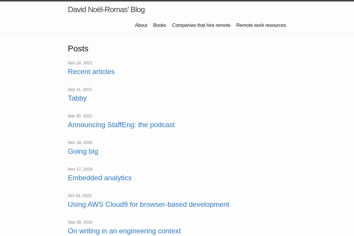 David Noël-Romas’ Blog