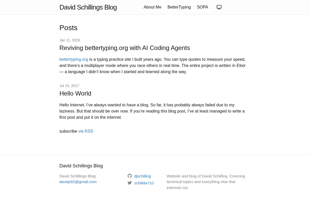 David Schillings Blog