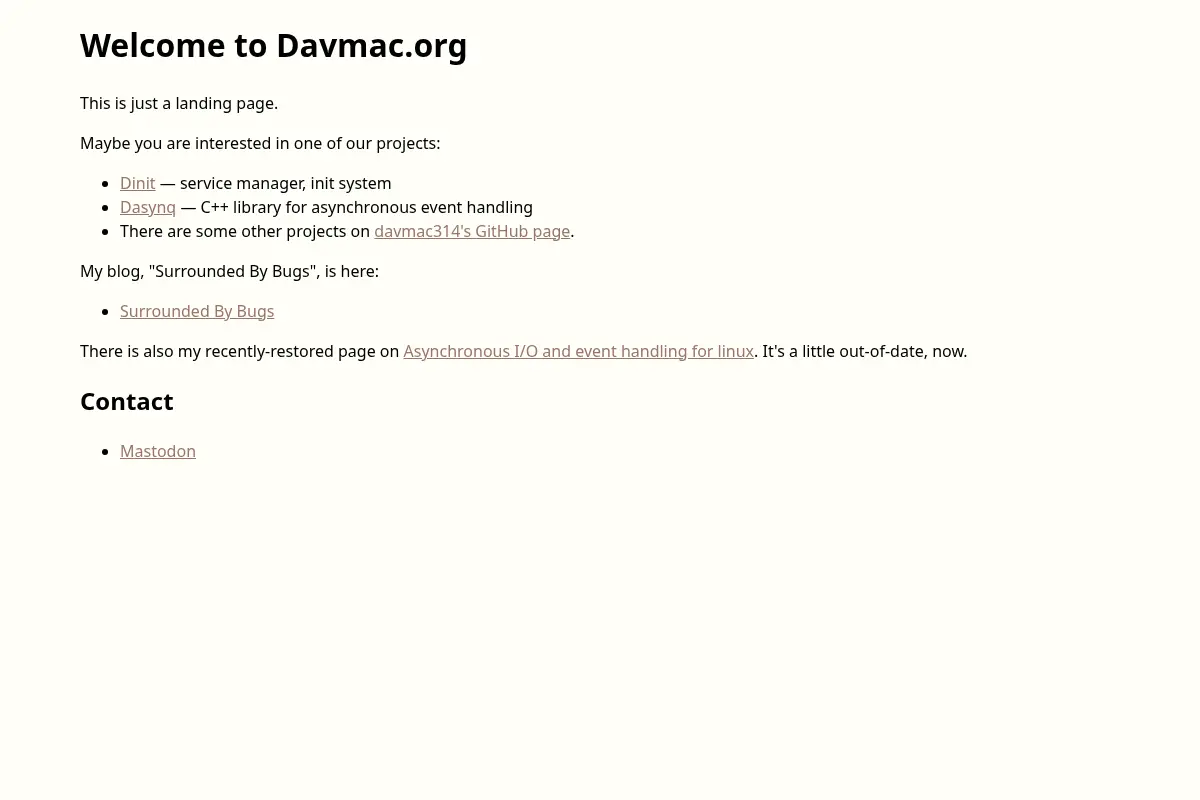 Davmac.org - software and stuff