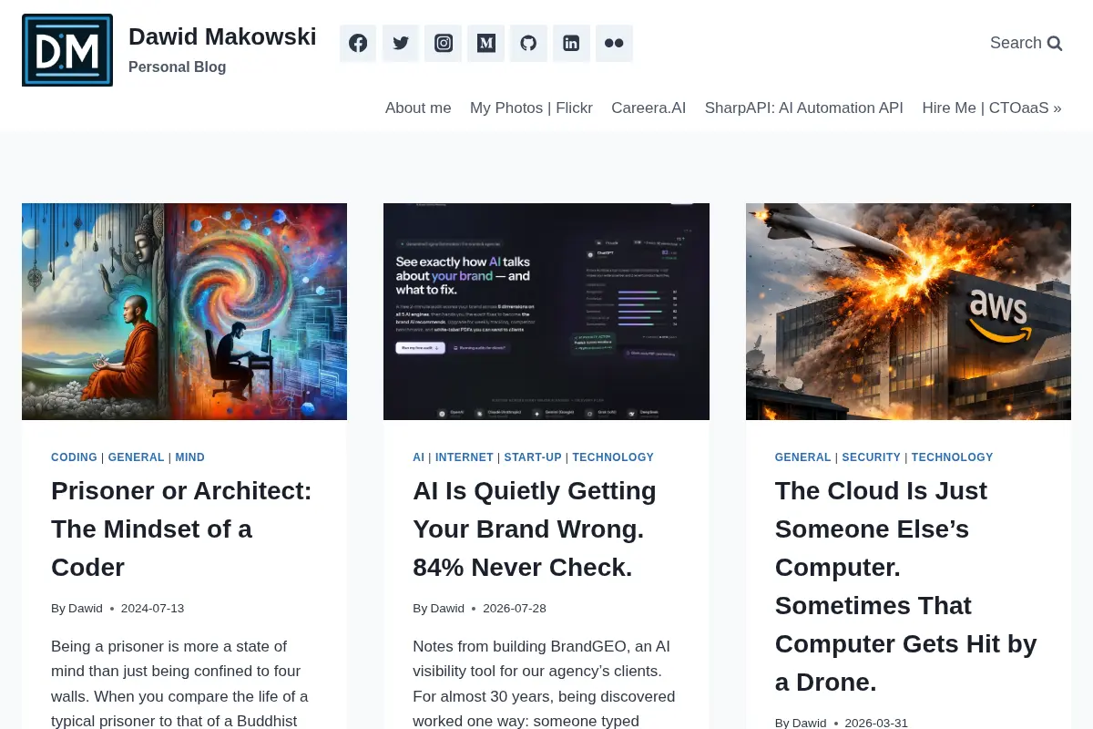 Dawid Makowski - Personal Blog