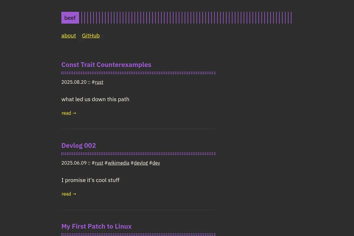 beef's blog