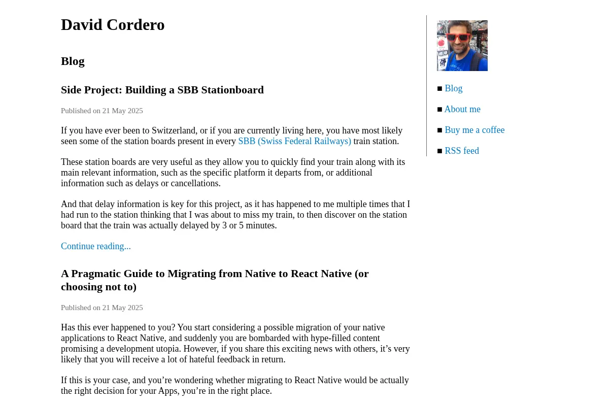 Blog - David Cordero
