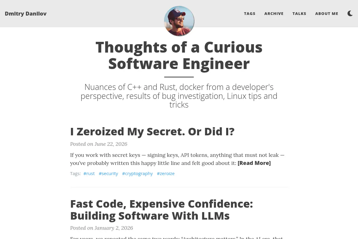 Thoughts of a Curious Software Engineer