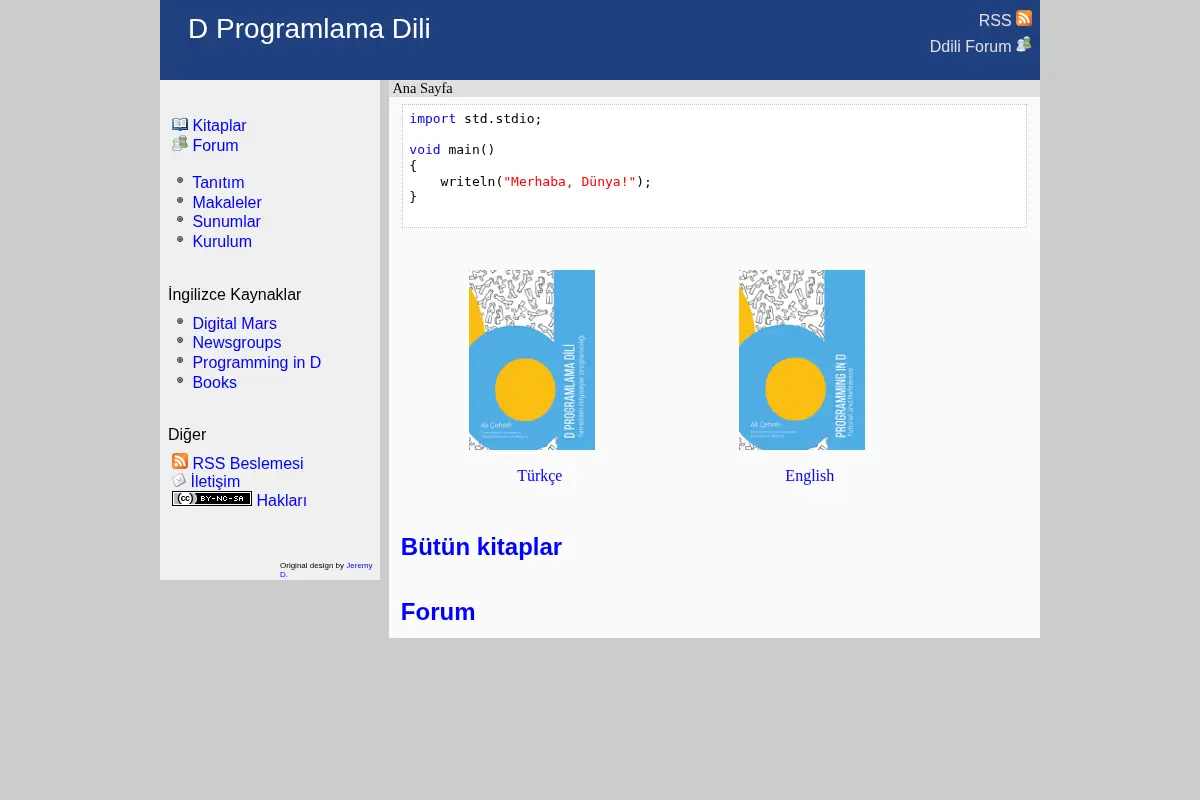 D Programlama Dili