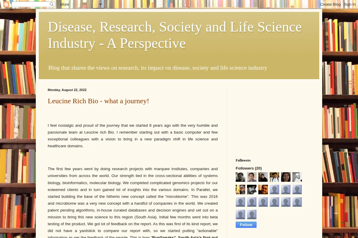 Disease, Research, Society and Life Science Industry