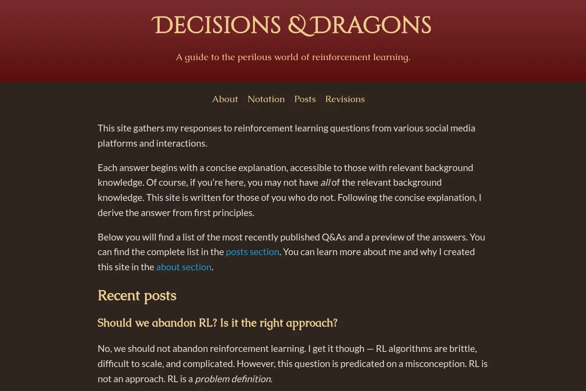 Decisions & Dragons