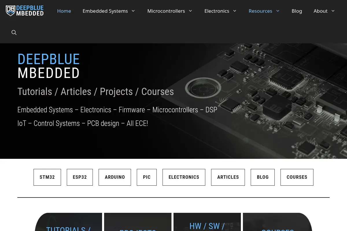 DeepBlue - Embedded Systems Tutorials