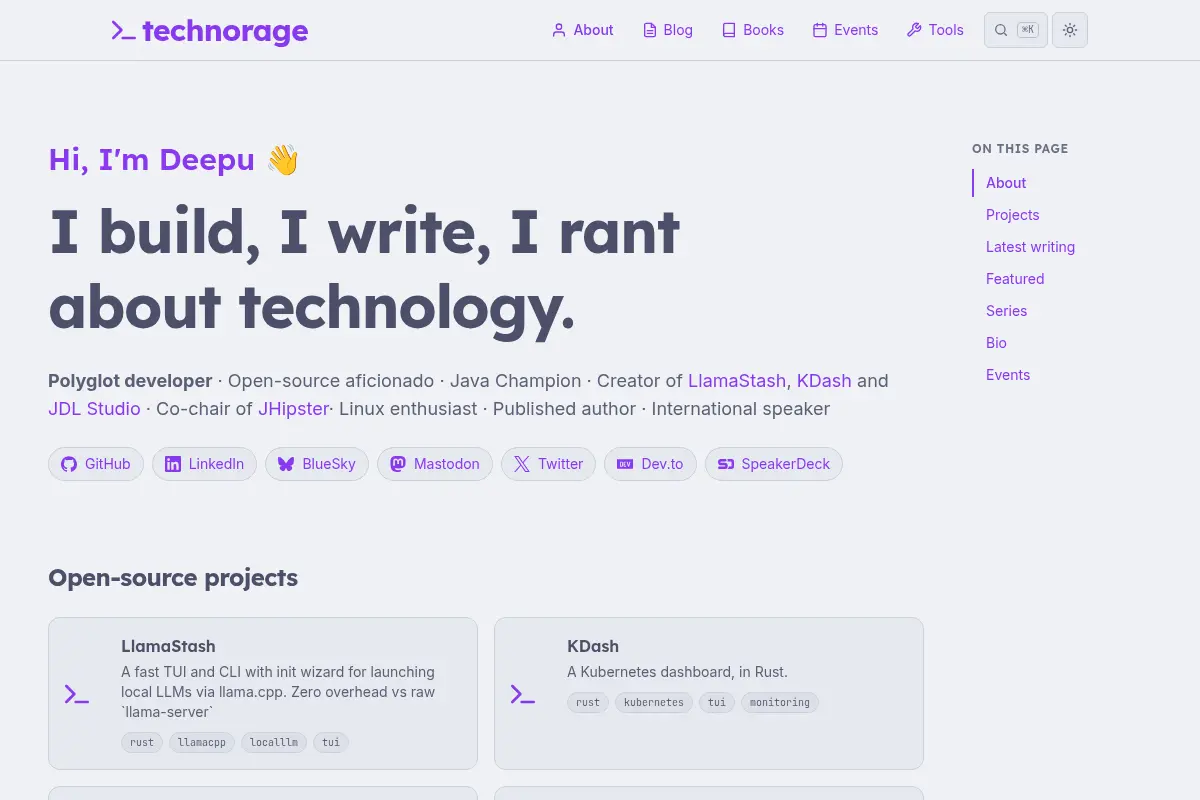 Deepu K Sasidharan | Technorage