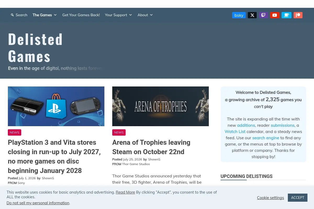 Delisted Games