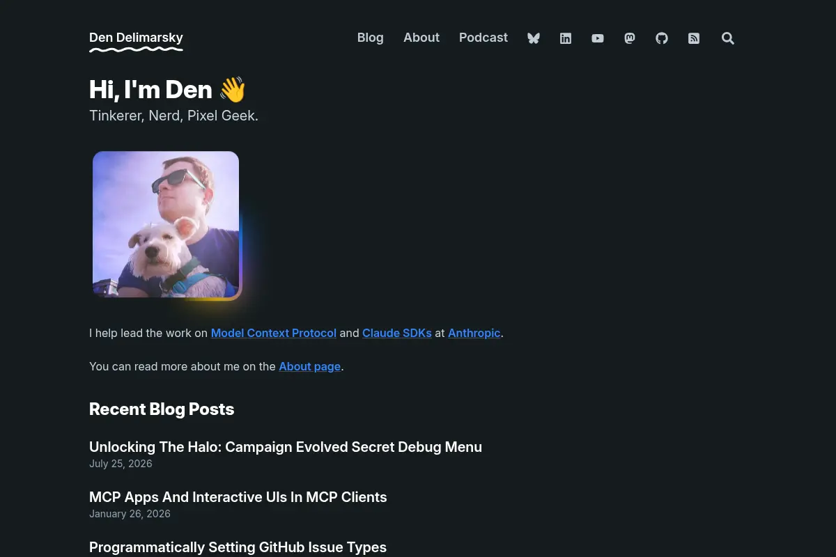 Den Delimarsky - Tinkerer, Nerd, Pixel Geek