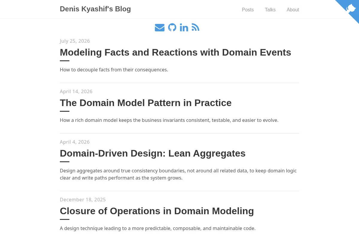 Denis Kyashif's Blog