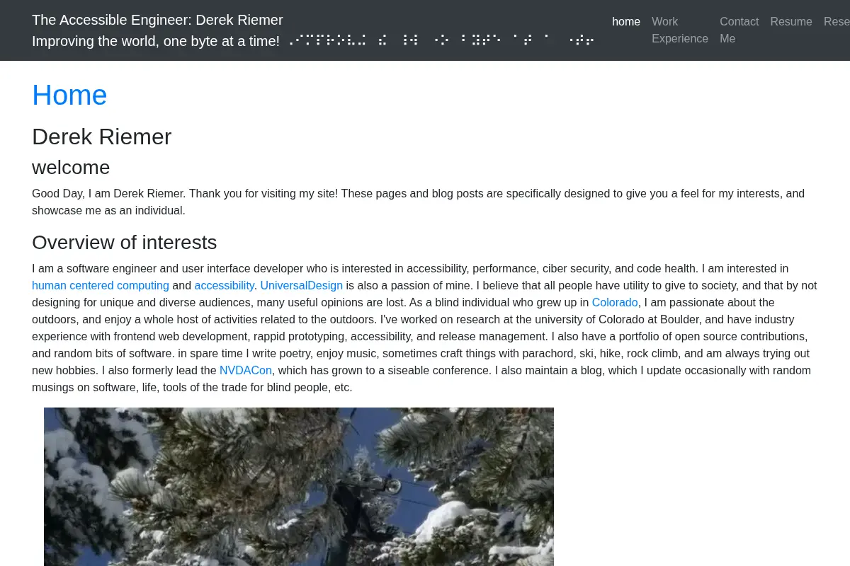 The Accessible Engineer: Derek Riemer