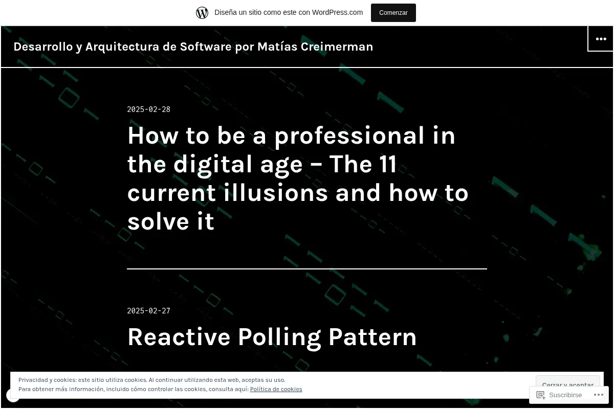 Desarrollo y Arquitectura de Software por Matías Creimerman